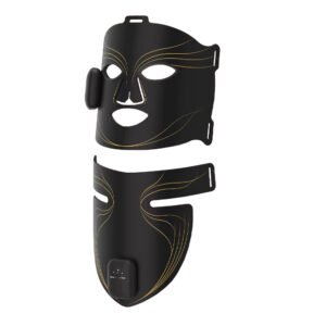Masque LED Visage & Décolleté Dual-Zone – Fermeté & Éclat Haute Densité