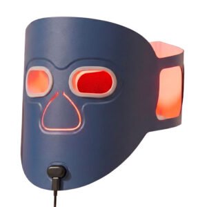 Masque LED Visage Silicone & Infrarouge Bleu Nuit – Éclat & Fermeté
